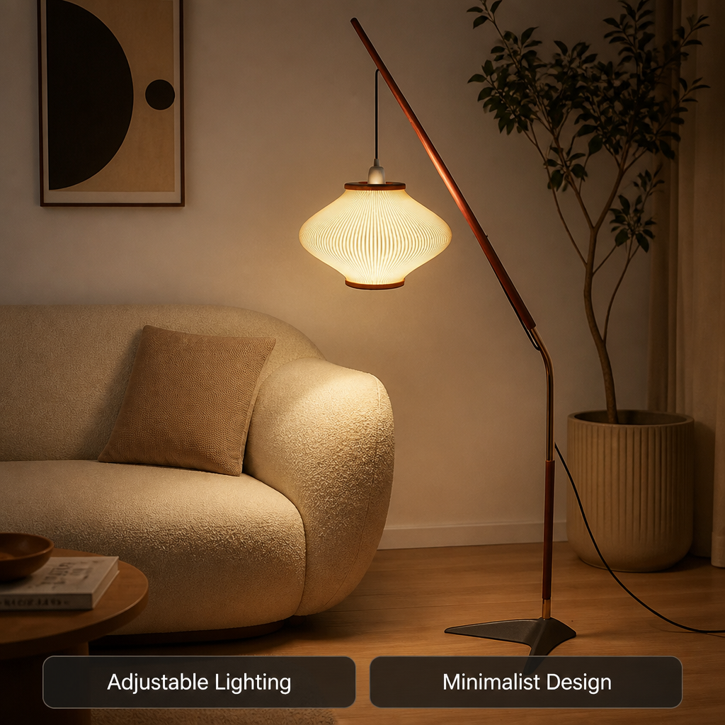 Scandinavian Acrylic Floor Lamp - Image 2