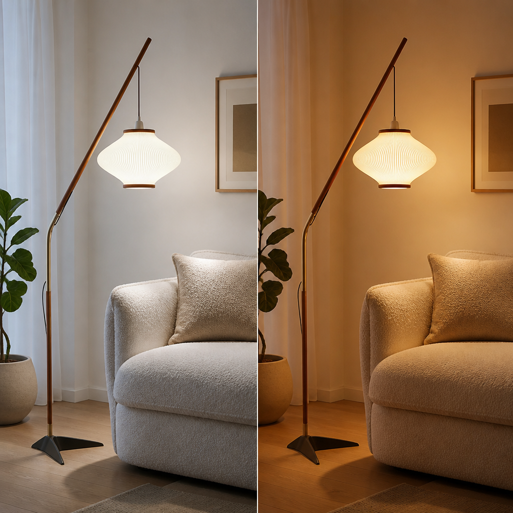Scandinavian Acrylic Floor Lamp - Image 3