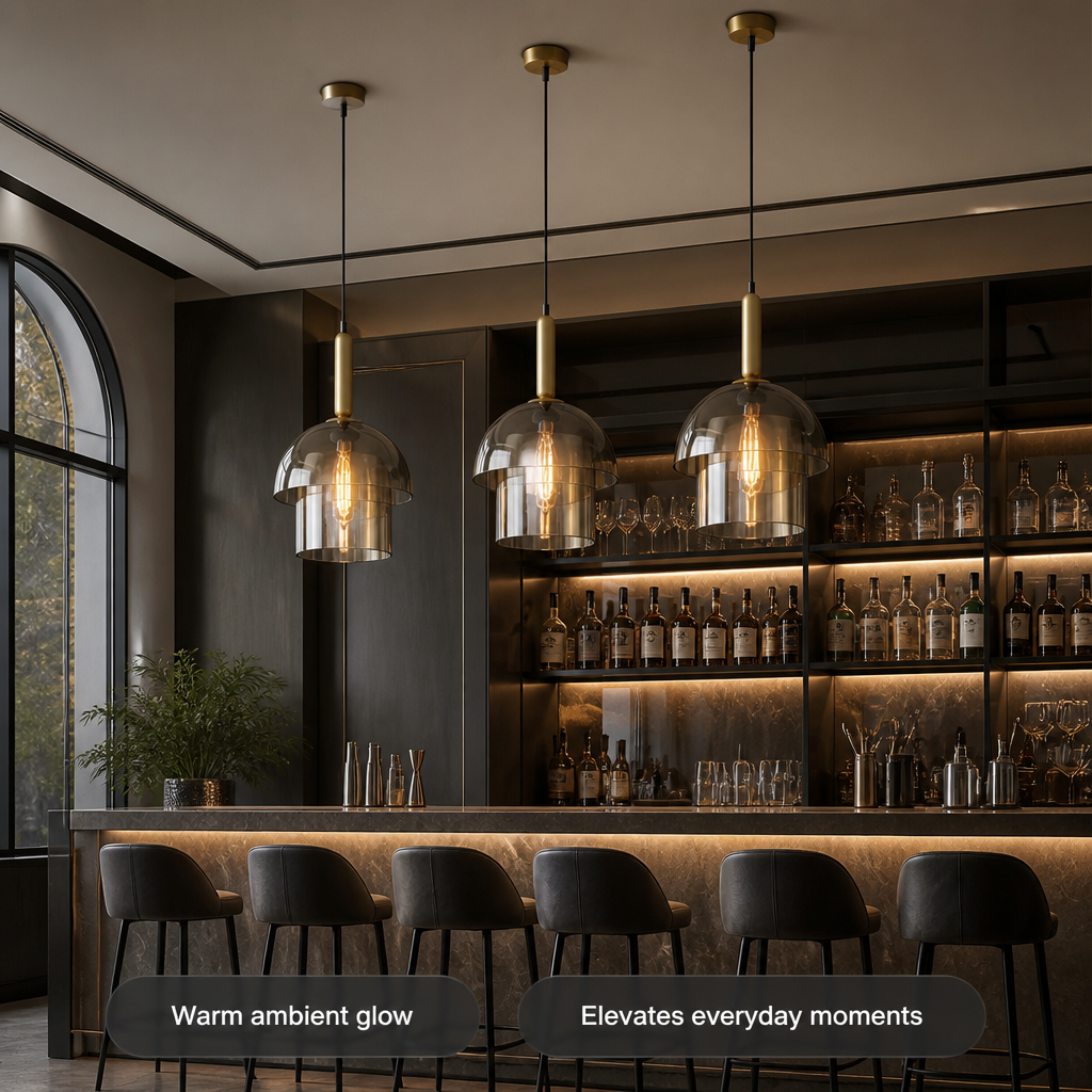 Scandinavian Champagne Glass Multi-Tier Pendant Light - Image 2