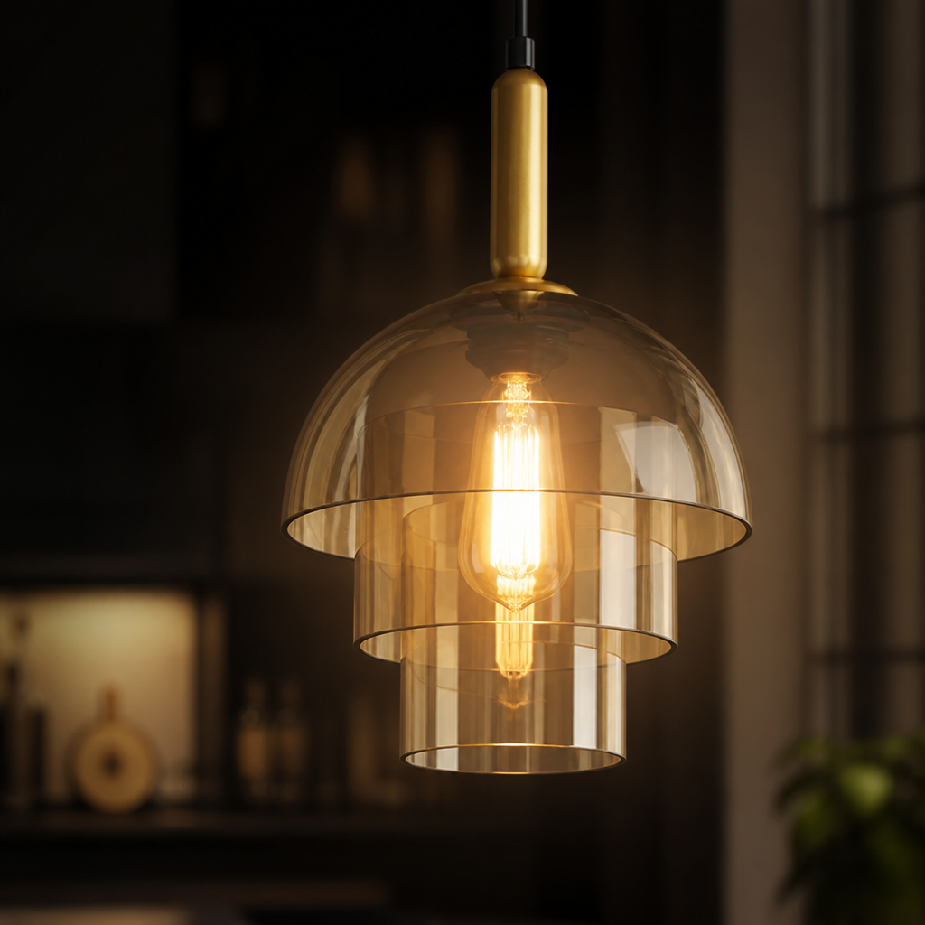 Scandinavian Champagne Glass Multi-Tier Pendant Light - Image 4