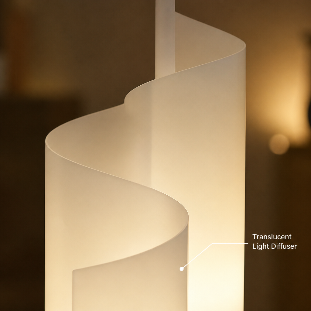 Scandinavian Glacier LED Floor Lamp - Image 4