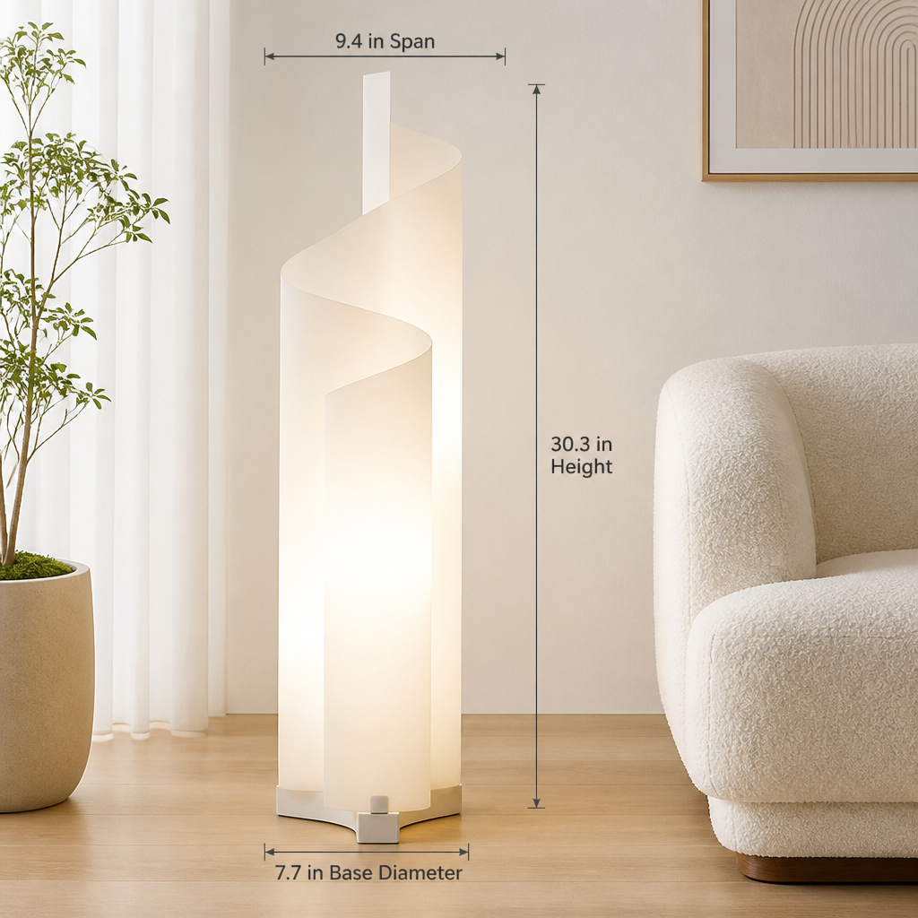 Scandinavian Glacier LED Floor Lamp - Image 8