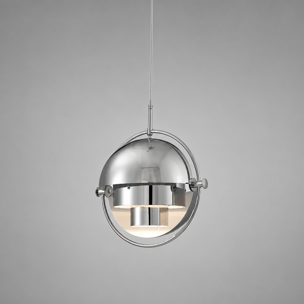 Scandinavian Iron & Glass Pendant Light - Image 10