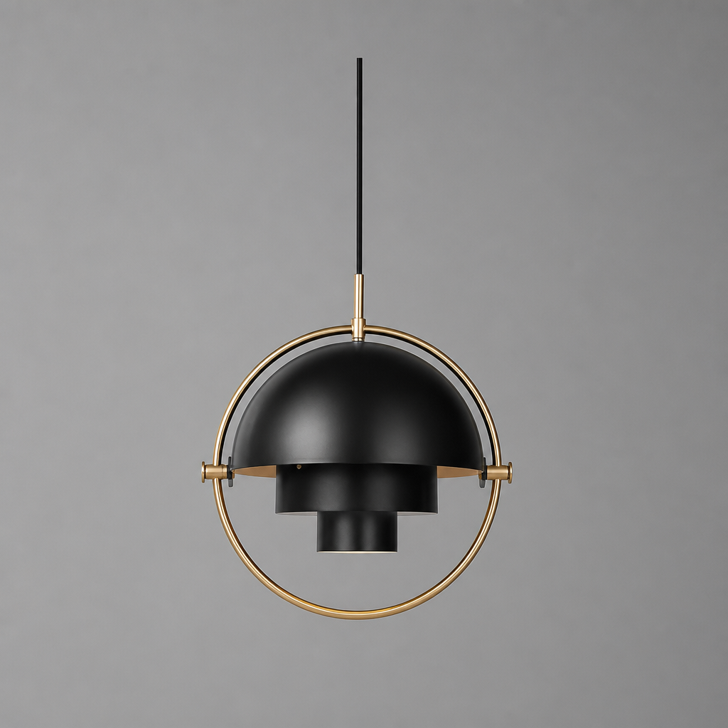 Scandinavian Iron & Glass Pendant Light - Image 12