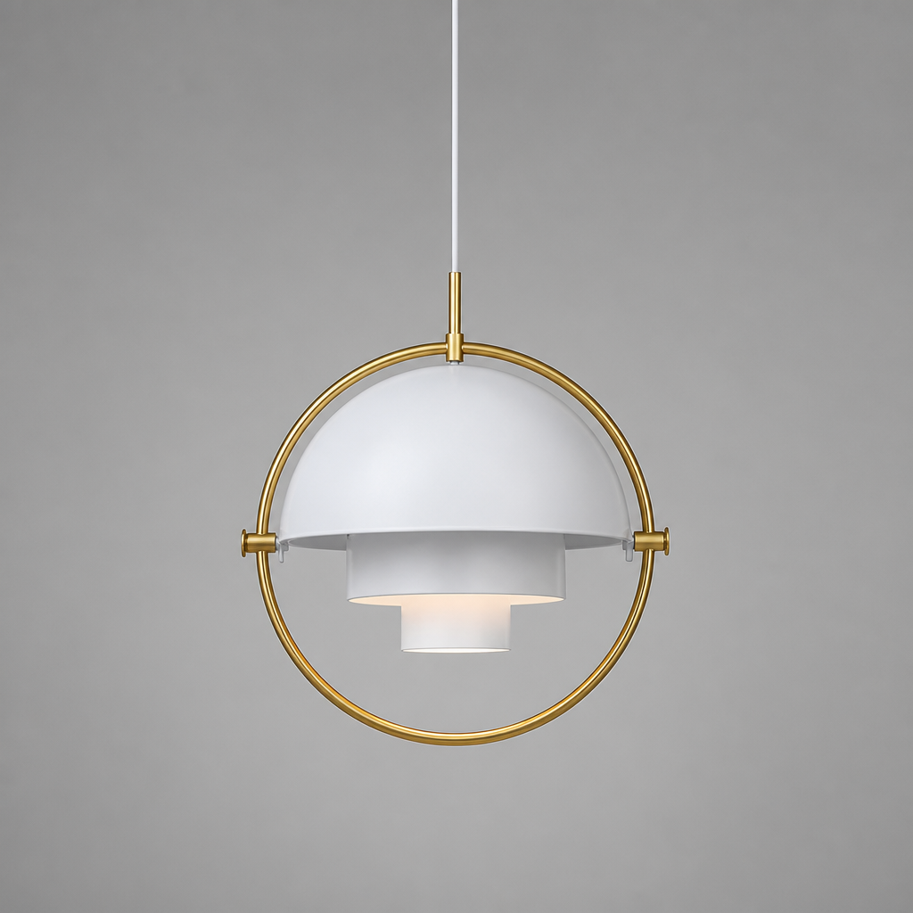 Scandinavian Iron & Glass Pendant Light - Image 9