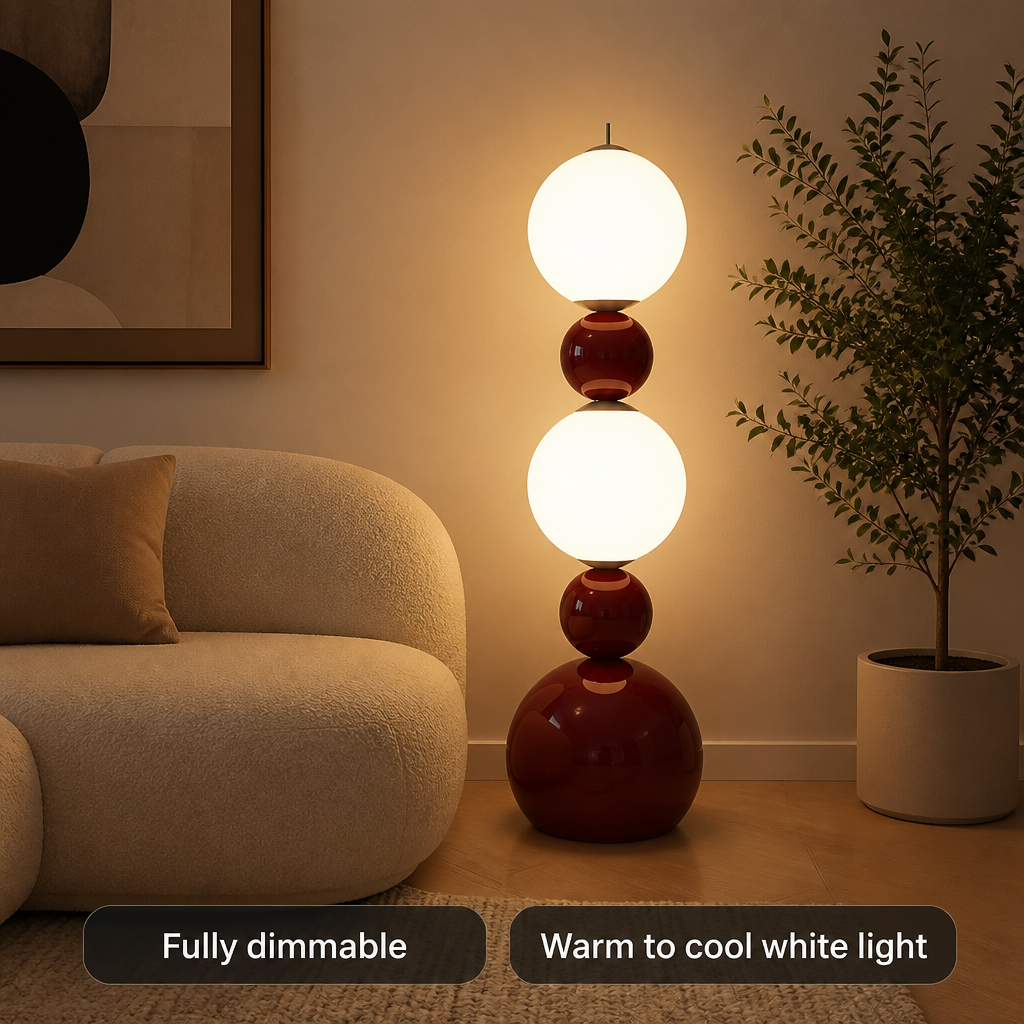Scandinavian LED Gourd Floor Lamp - Image 2