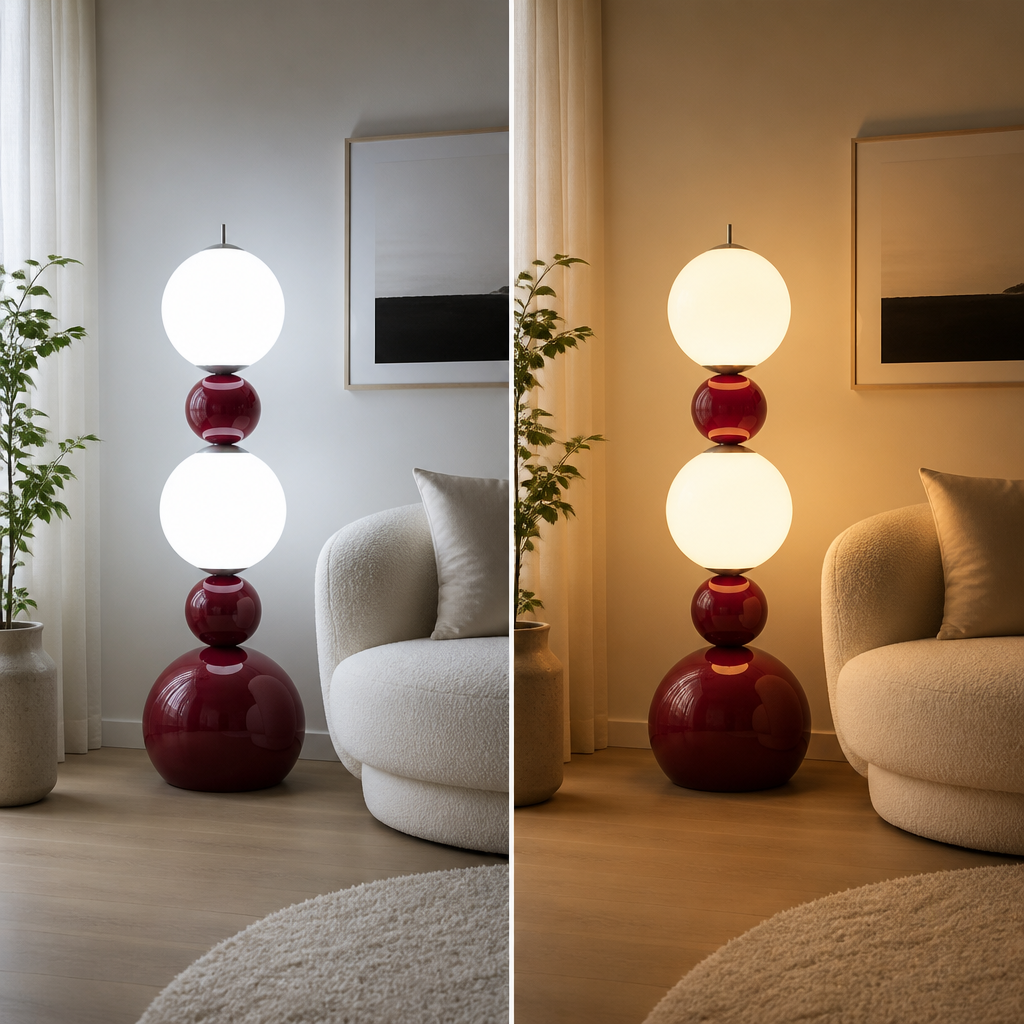 Scandinavian LED Gourd Floor Lamp - Image 3