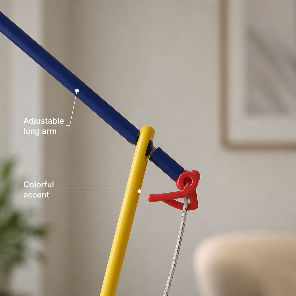 Scandinavian LED Long Arm Floor Lamp - Image 4