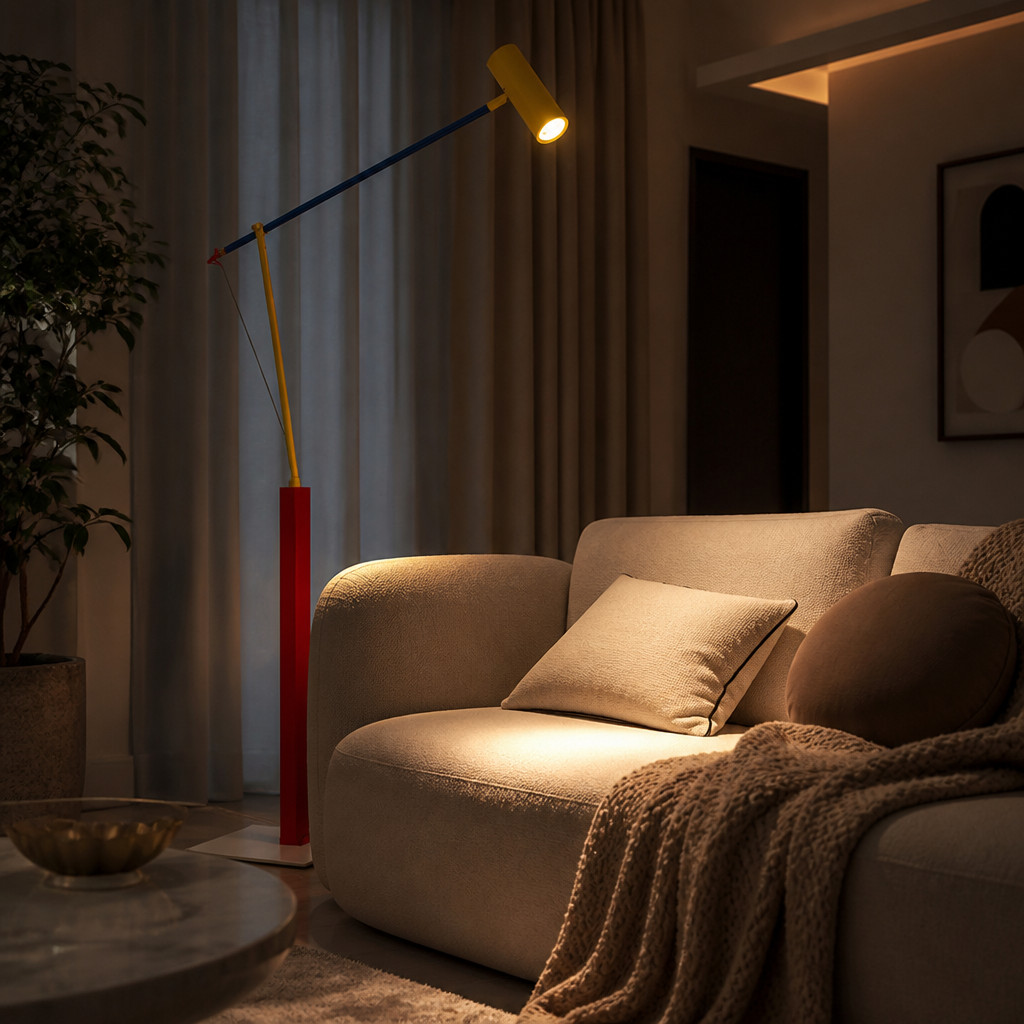 Scandinavian LED Long Arm Floor Lamp - Image 7