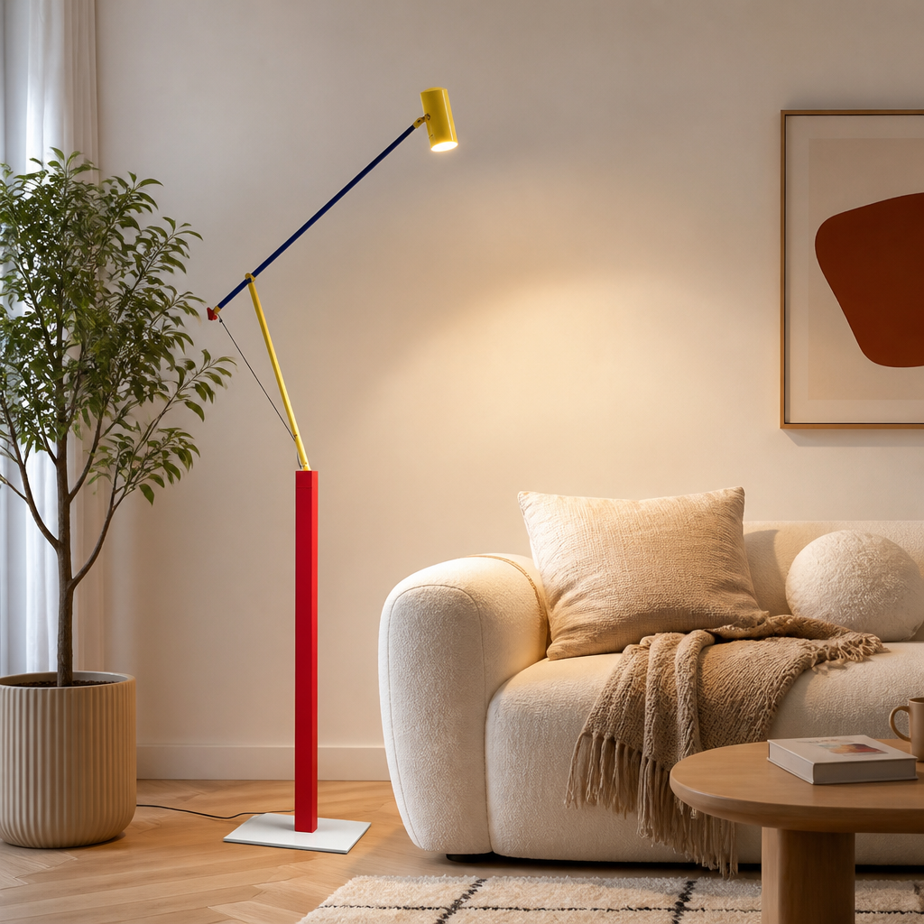 Scandinavian LED Long Arm Floor Lamp - Image 9
