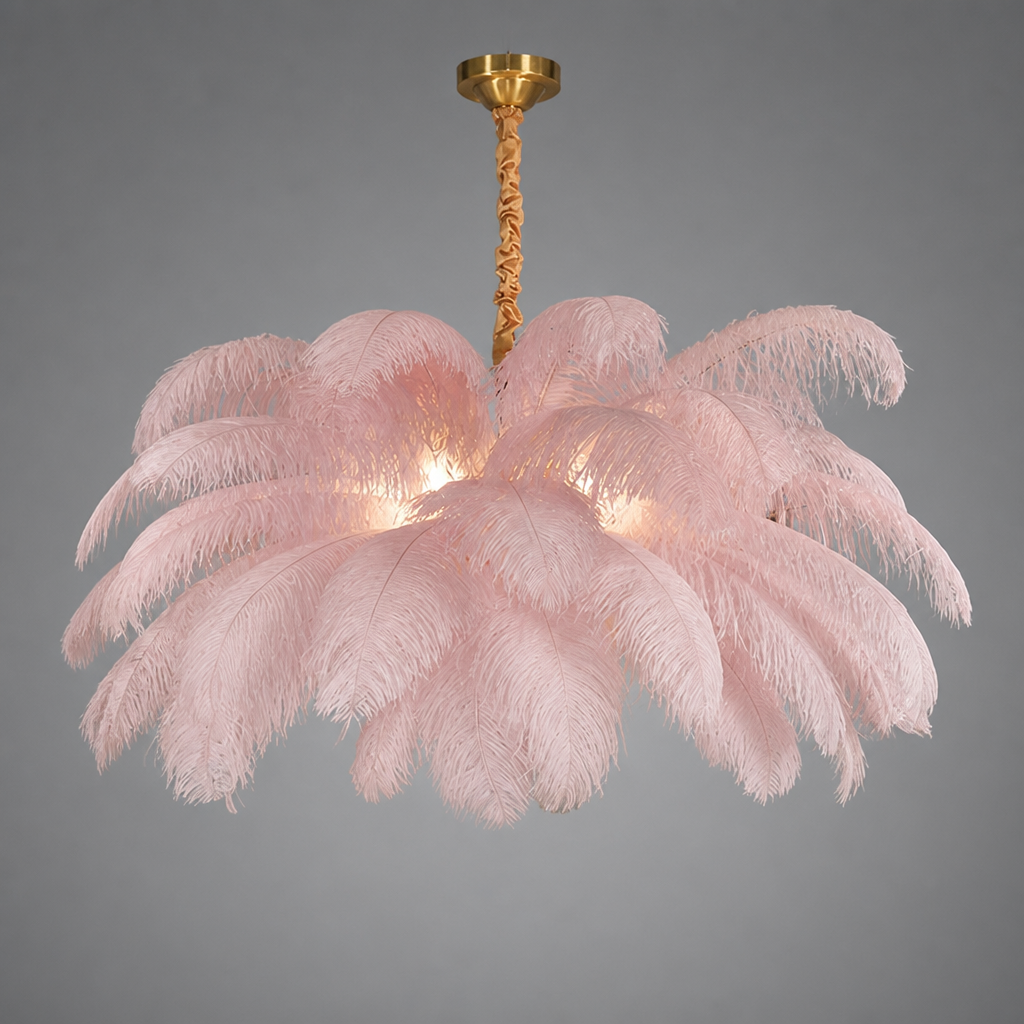 Scandinavian White Feather Pendant Light - Image 13